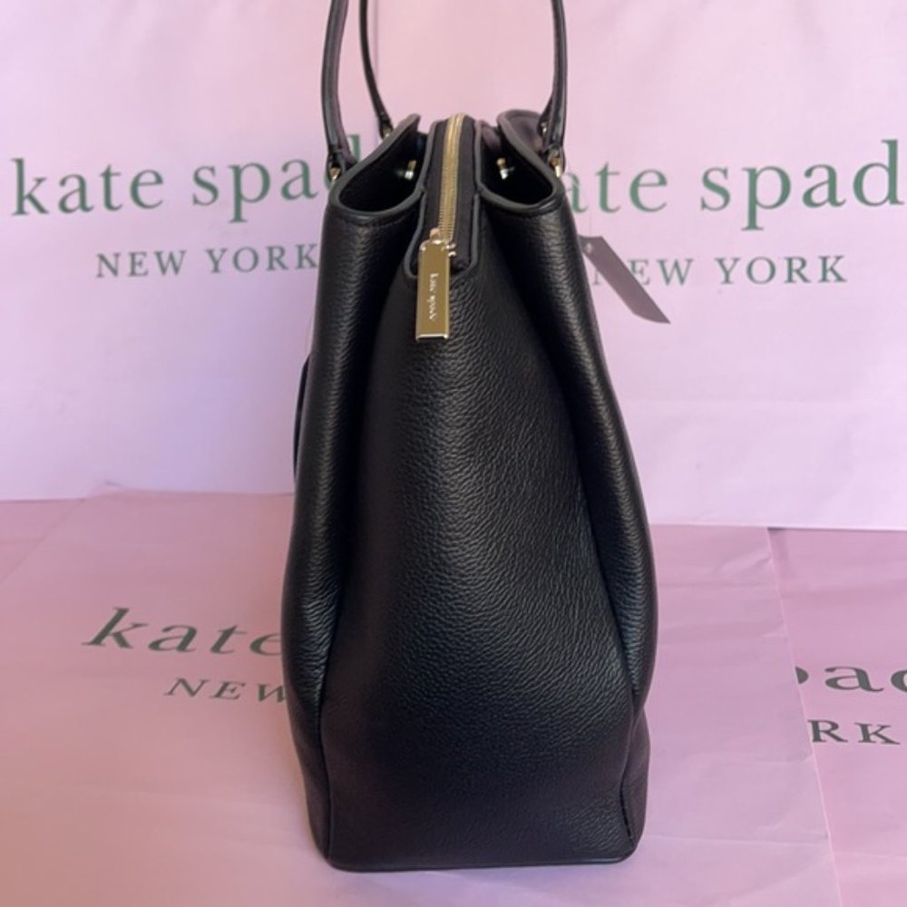 Kate Spade Monet Large Compartment Tote Black NWT - Picture 12 of 16
